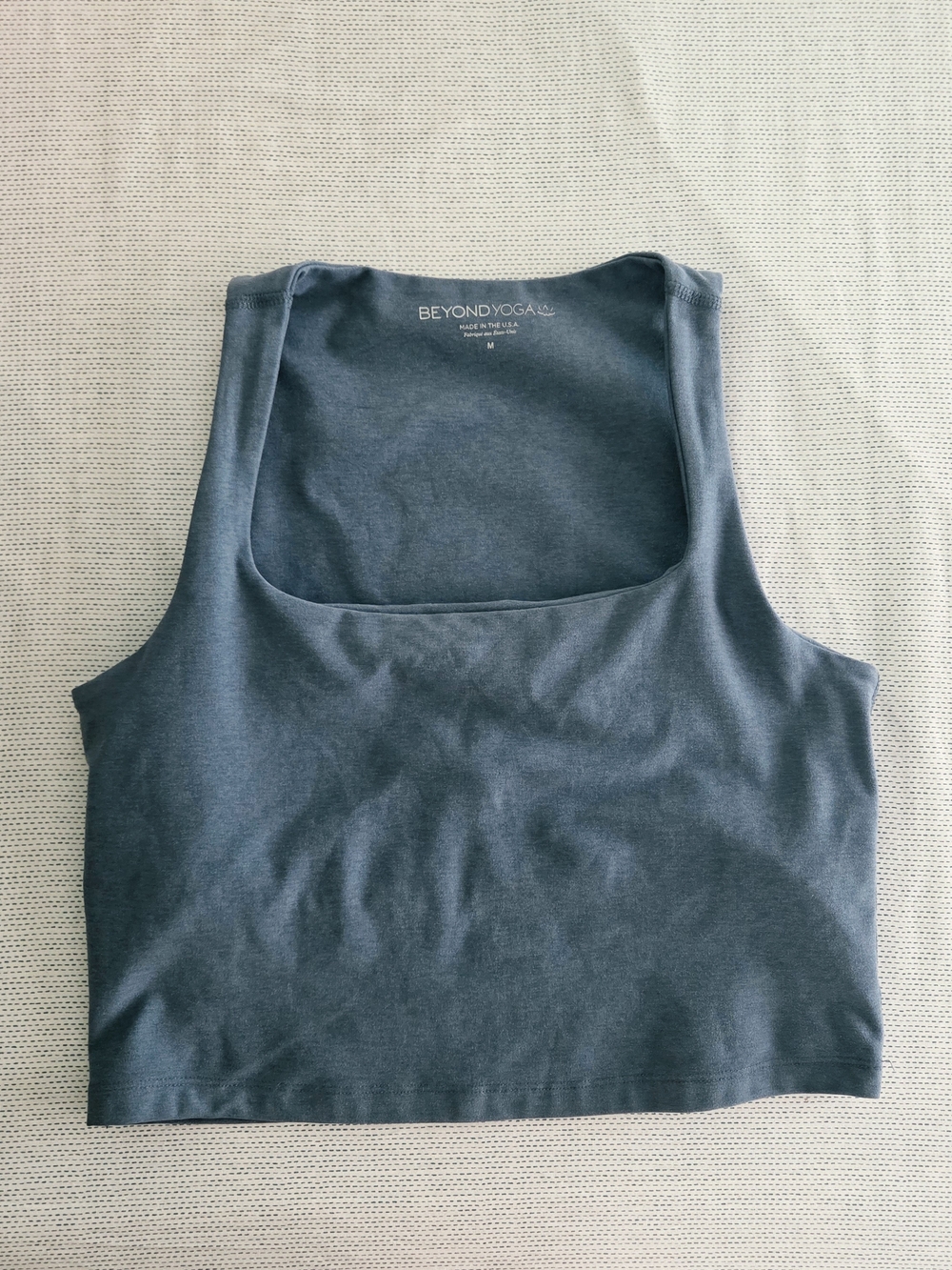 Beyond Yoga Women's Slate Blue Cropped Tank Top